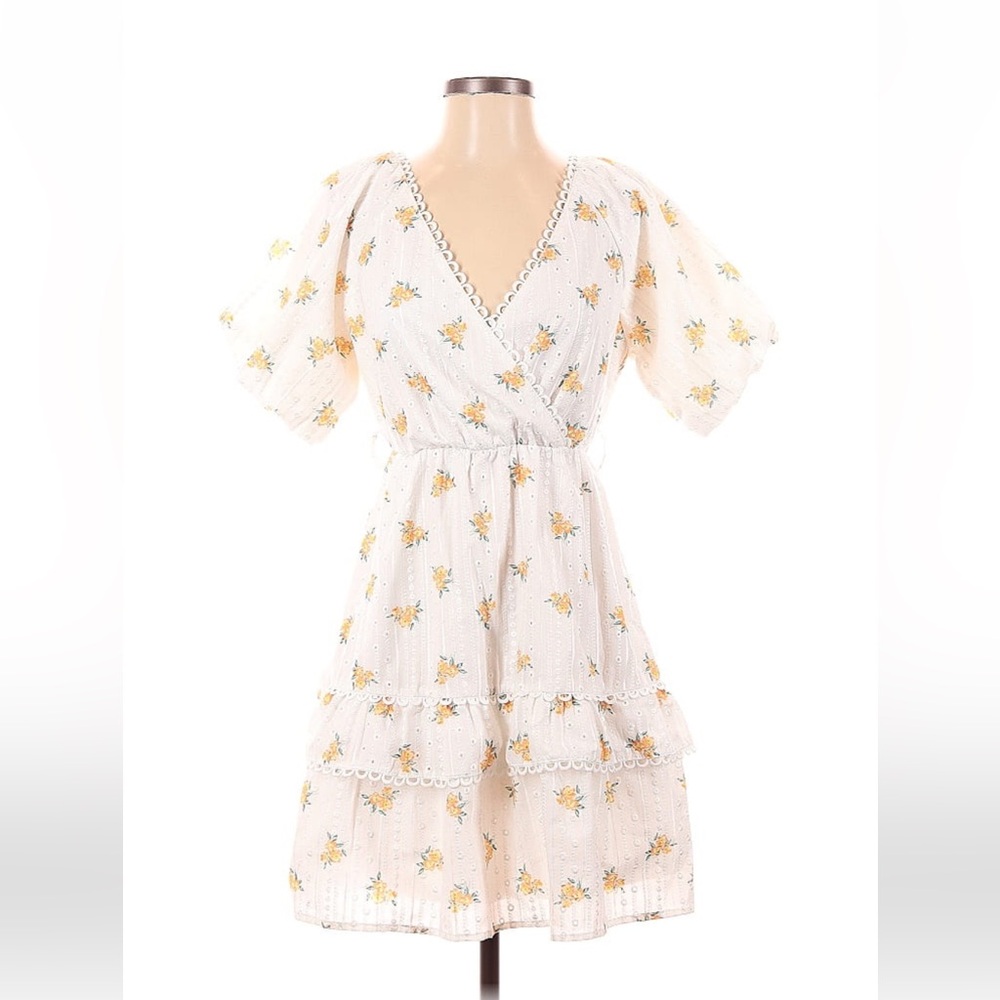 Simplee Women’s Small Ruffle Floral Dress